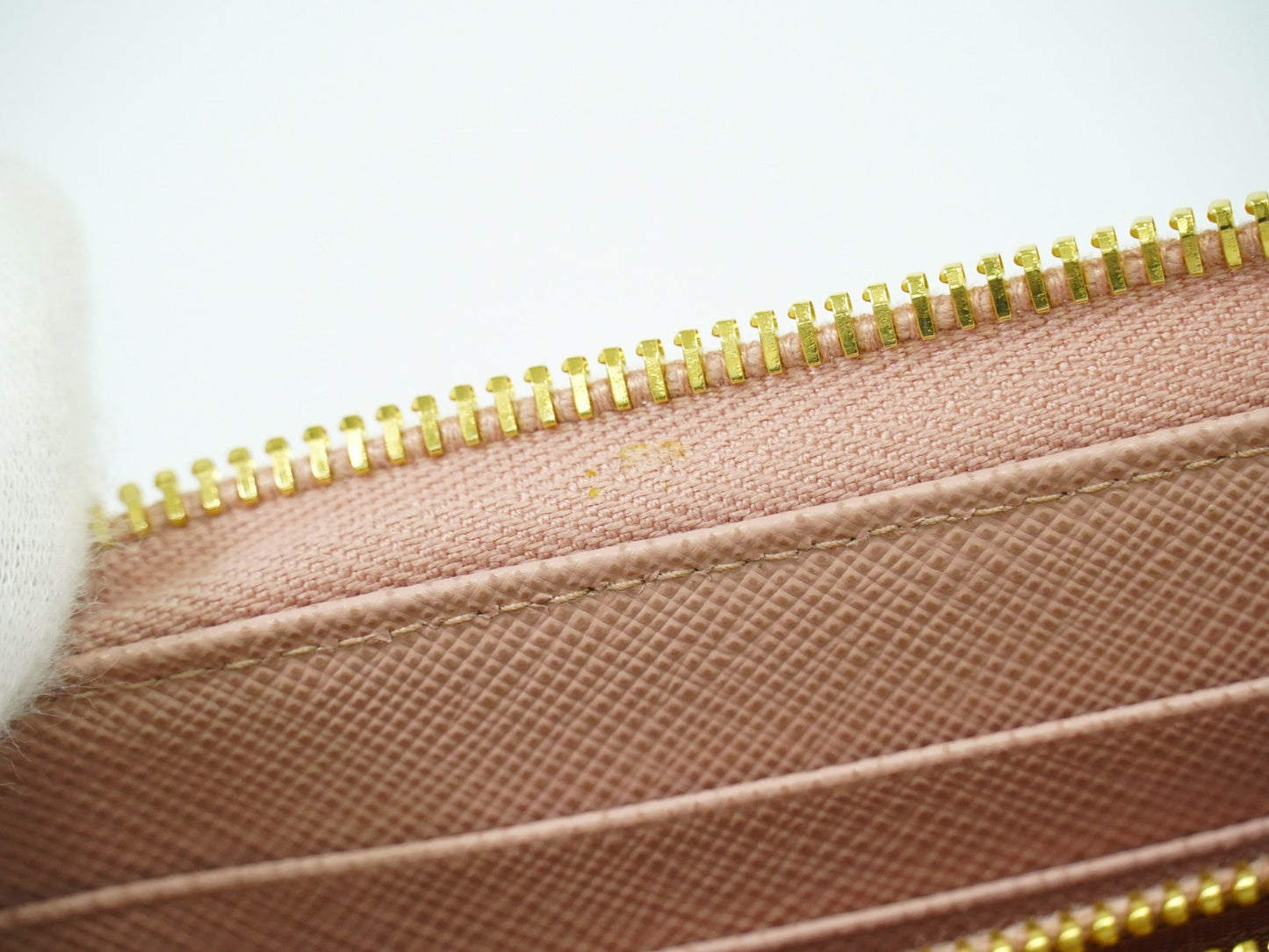 Prada Bow Zip Around Wallet Saffiano Leather, PINK, LEATHER, Wallets