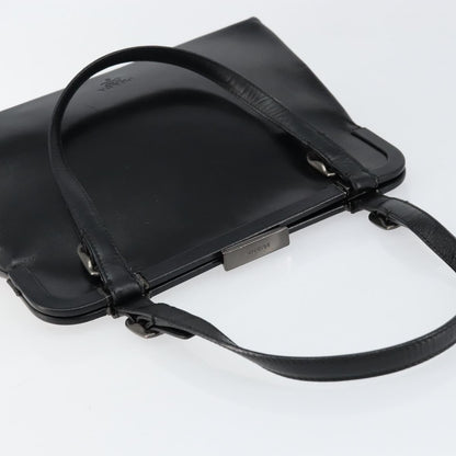Prada Vintage Handbag Leather, BLACK, LEATHER, Handbag