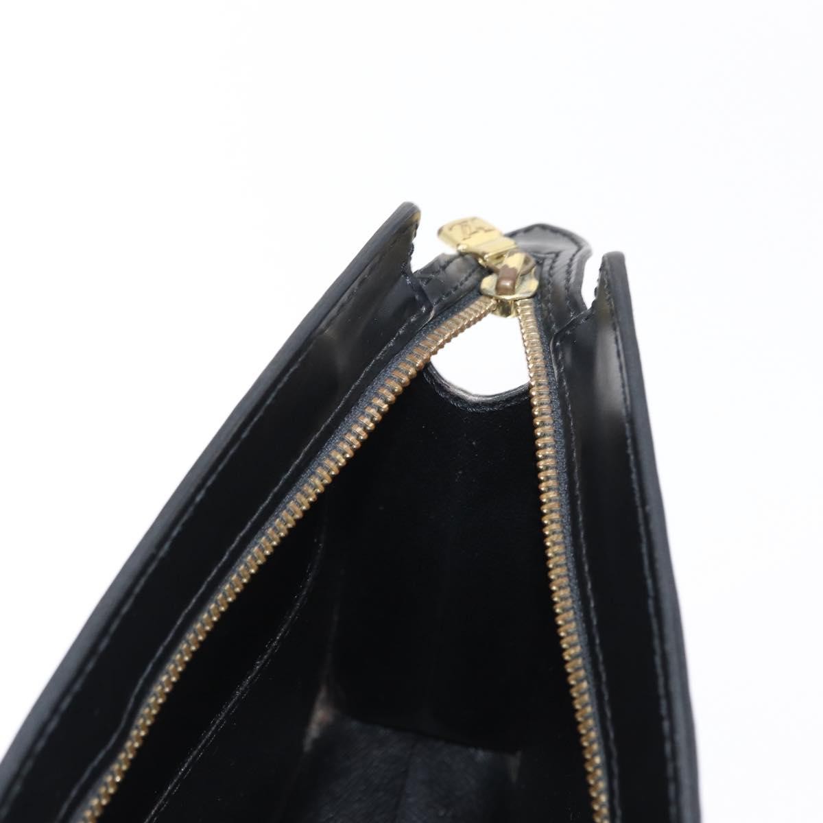 Louis Vuitton Pochette Homme Epi Leather, BLACK, LEATHER, Clutche & pouche