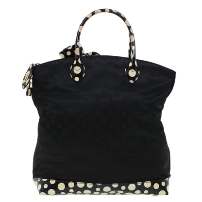 Louis Vuitton Desire Lockit Bag Kusama Infinity Dots Monogram Nylon, BLACK, NYLON, Handbag