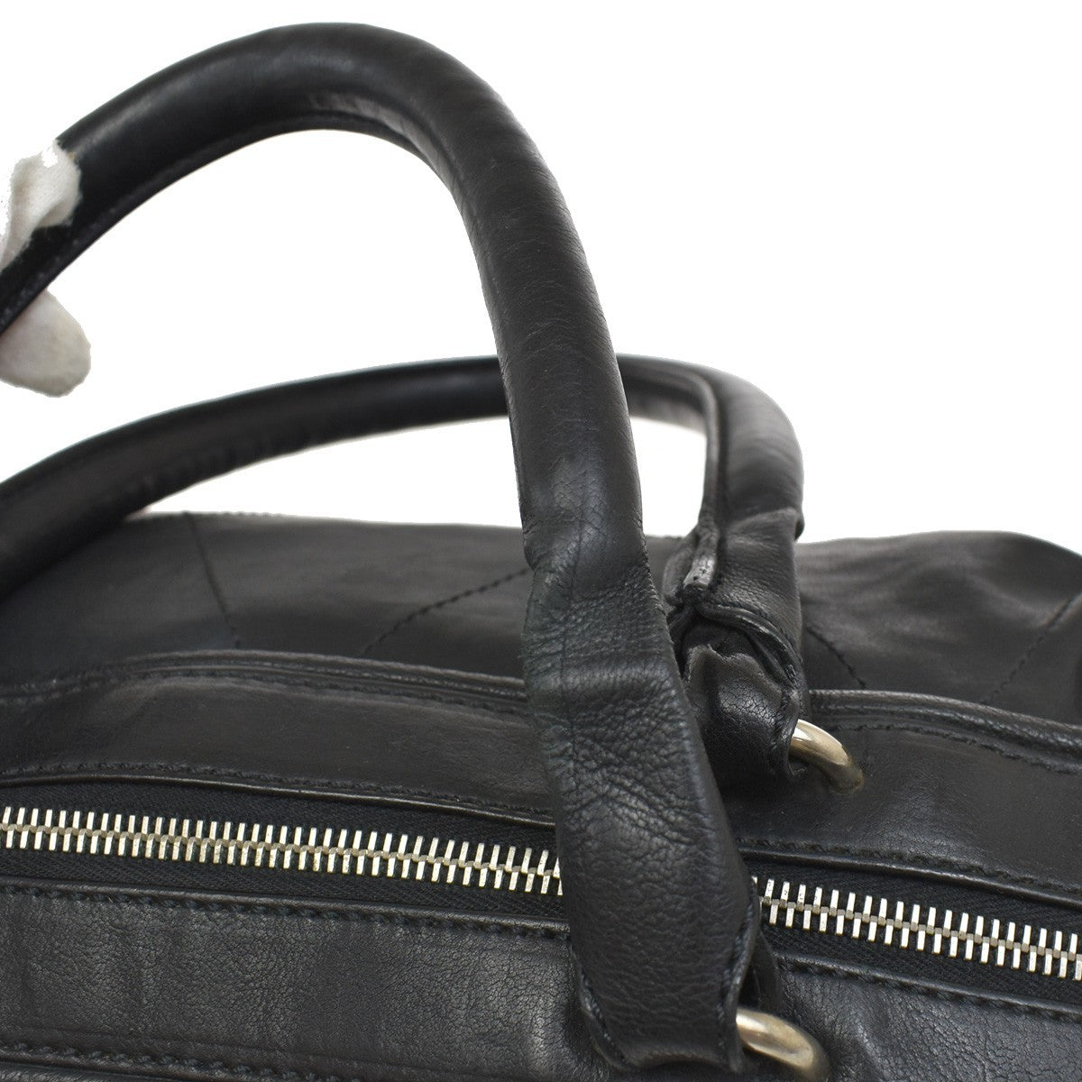 Chanel Coco Bowling Bag Quilted Leather, BLACK, LEATHER, Handbag