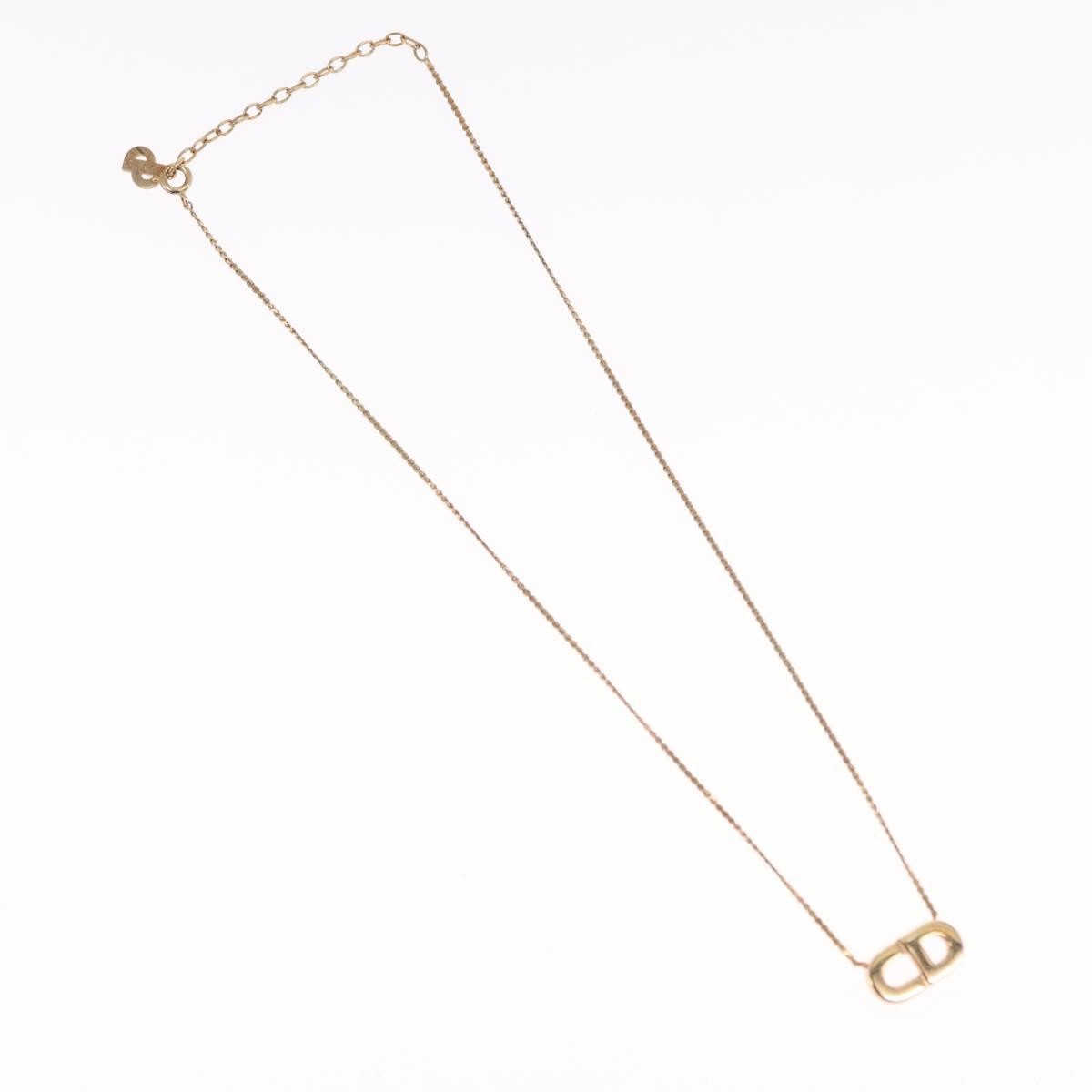 Christian Dior CD Logo necklace Metal, GOLD, METAL, Necklace