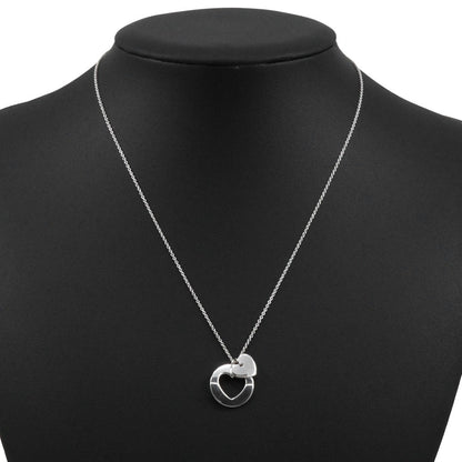 Tiffany & Co. Heart stencil Necklace Silver 925, SILVER, SILVER, Necklace