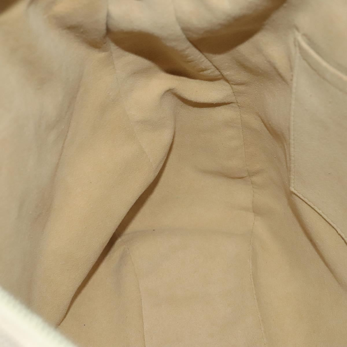 Louis Vuitton Evora Handbag Damier, WHITE, CANVAS, Handbag