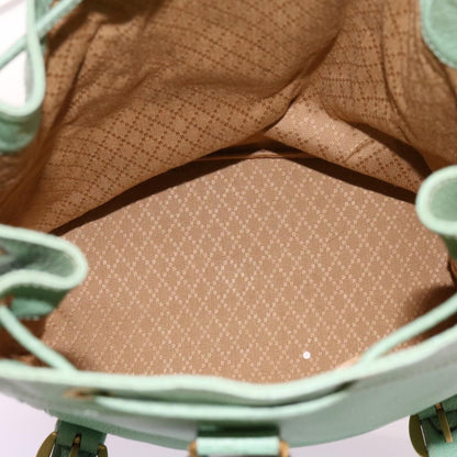 Gucci Vintage Bamboo Drawstring Backpack Suede and Leather, BLUE, SUEDE, Backpack