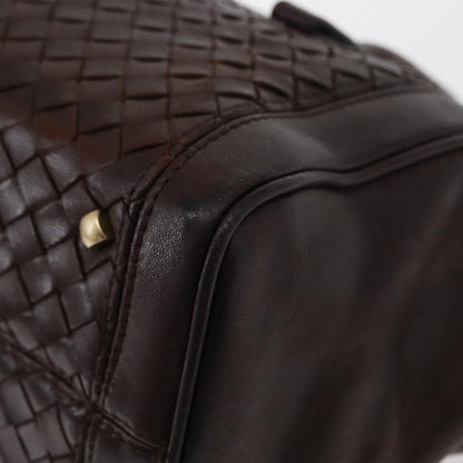 Bottega Veneta Intrecciato Handbag Leather, BROWN, LEATHER, Handbag
