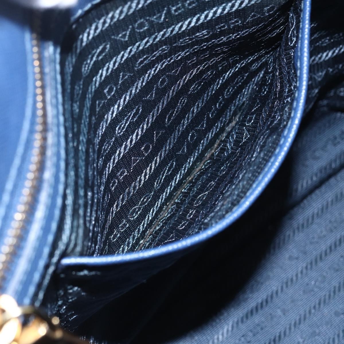 Prada Galleria Double Zip Tote Saffiano Leather, BLUE, LEATHER, Tote bag