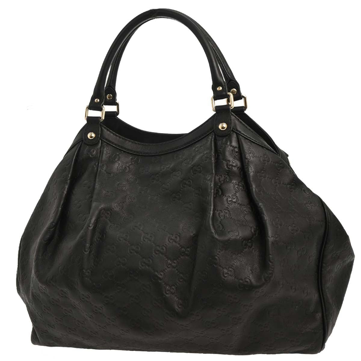 Gucci Sukey Tote Leather, BLACK, LEATHER, Handbag