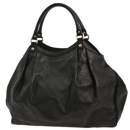 Gucci Sukey Tote Leather, BLACK, LEATHER, Handbag