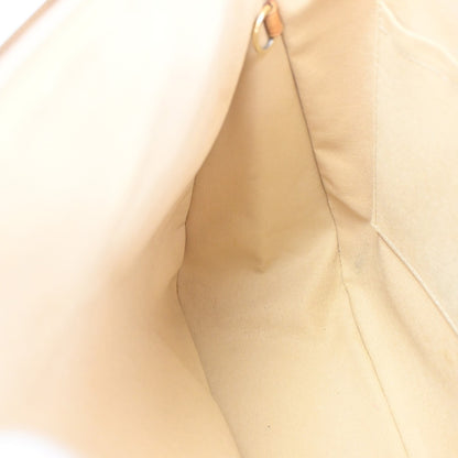 Louis Vuitton Siracusa Handbag Damier, WHITE, CANVAS, Shoulder bag