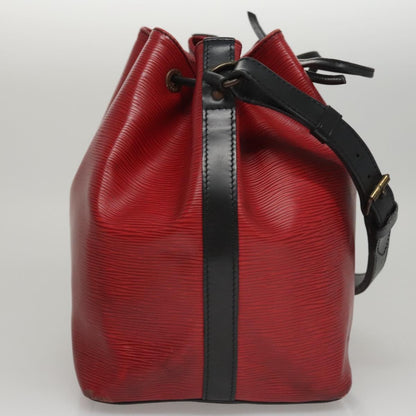 Louis Vuitton Petit Noe Handbag Epi Leather, RED, LEATHER, Shoulder bag
