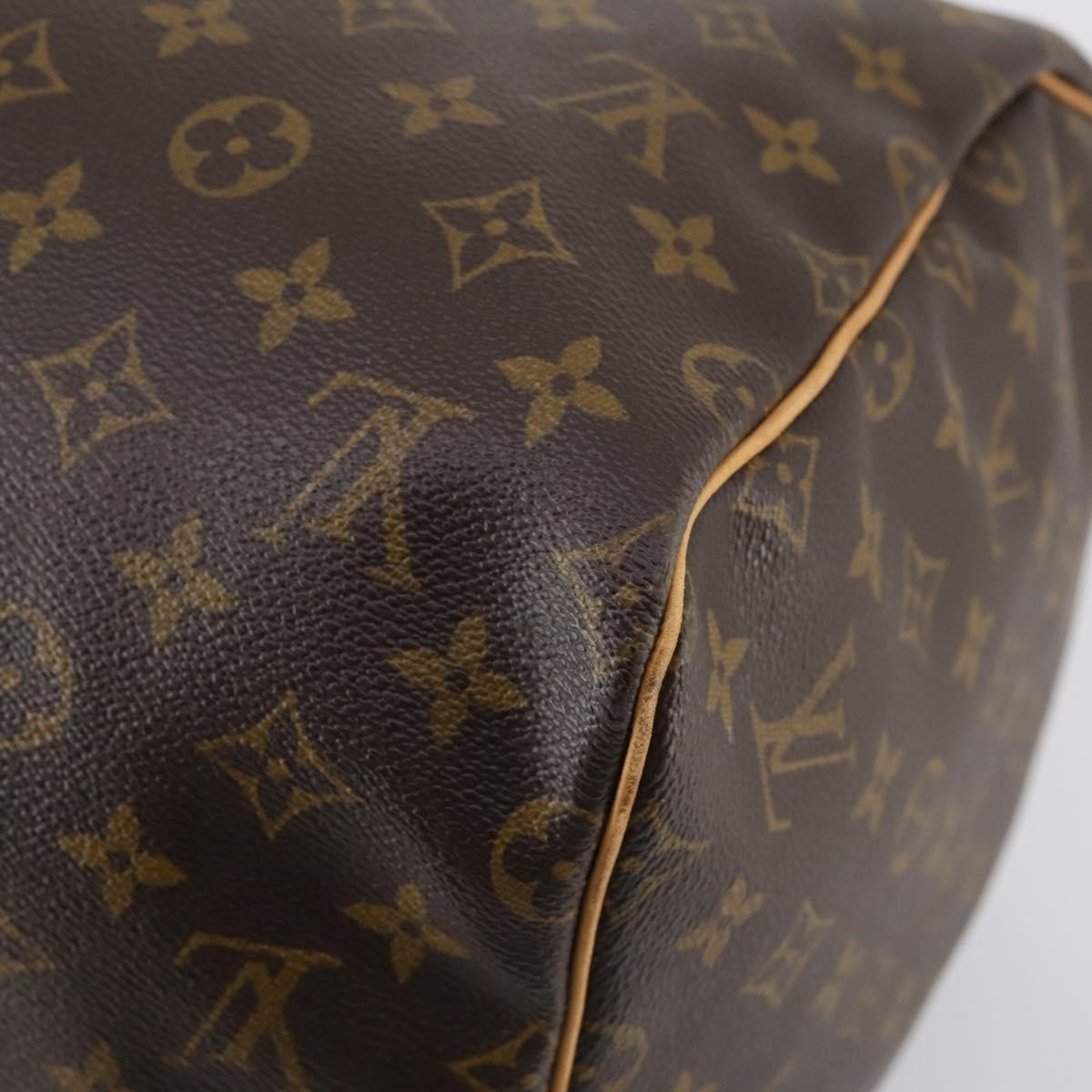 Louis Vuitton Keepall Bag Monogram Canvas, BROWN, CANVAS, Travel bag