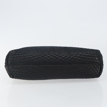 Bally Vintage Handbag Quilted Leather, BLACK, LEATHER, Handbag