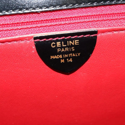 Celine Vintage Logo Top Handle Bag Leather, BLACK, LEATHER, Handbag