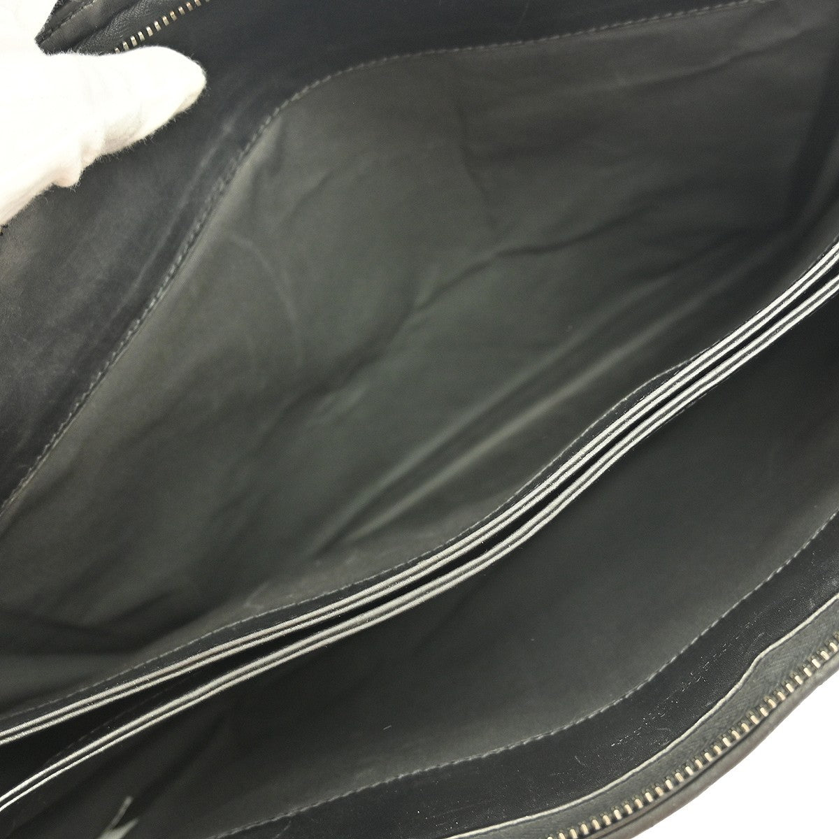 Bottega Veneta Top Zip Briefcase Intrecciato Nappa, BLACK, LEATHER, Briefcase