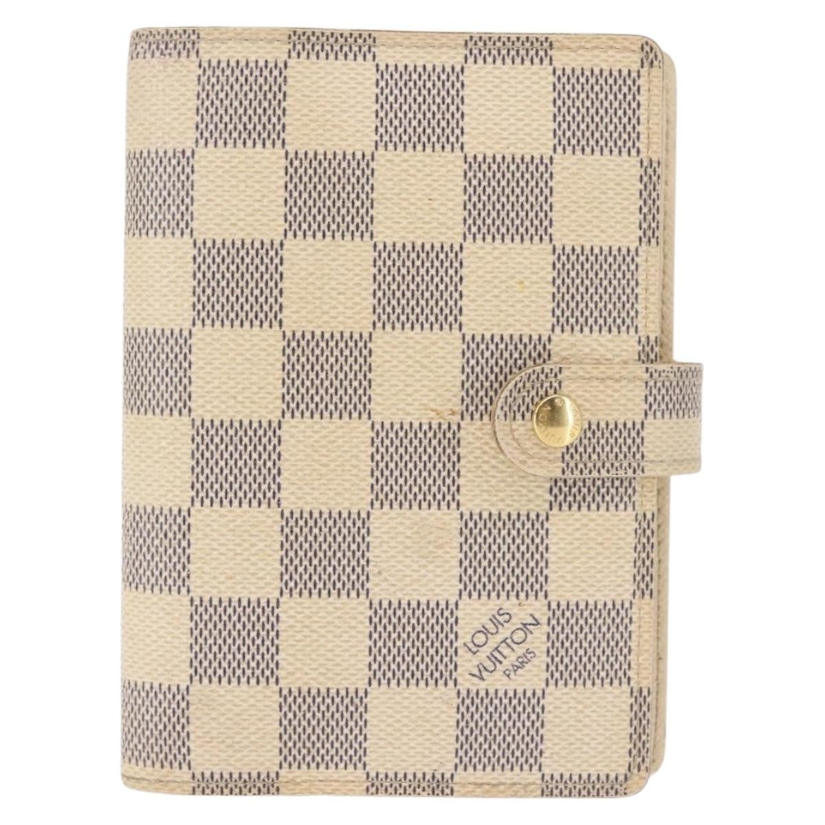 Louis Vuitton Agenda Cover Damier Azur, BEIGE, CANVAS, Toiletry Case