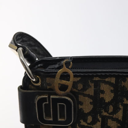 Christian Dior Vintage Trotter Shoulder Bag Canvas, NAVY, CANVAS, Shoulder bag