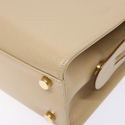 Salvatore Ferragamo Convertible Dome Gancini Leather, BEIGE, LEATHER, Handbag