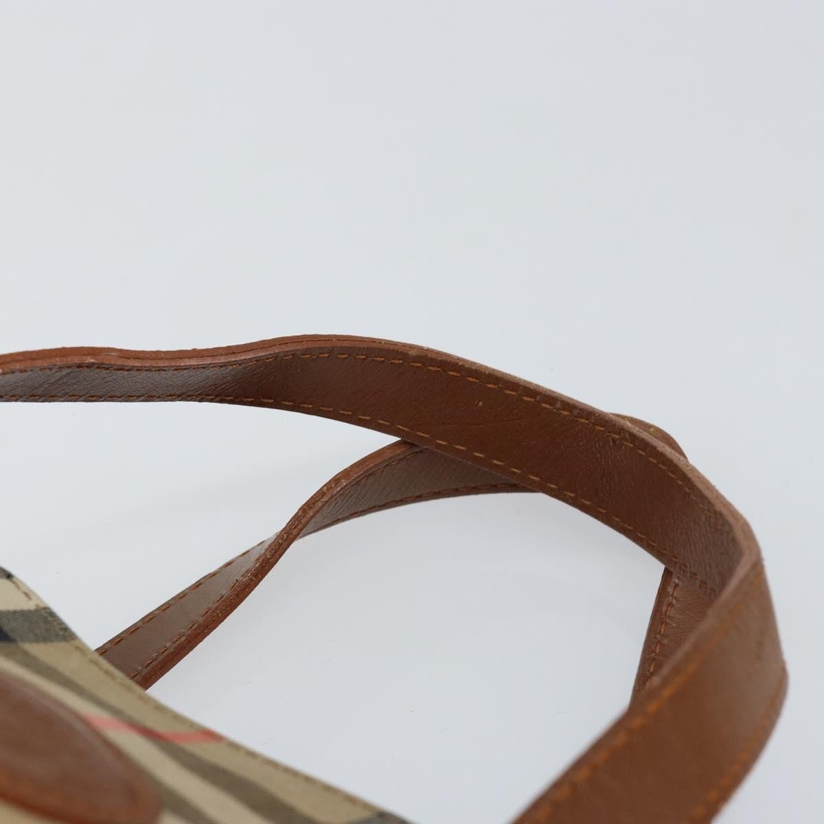 Burberry Vintage Tote Vintage Check Coated Canvas, BEIGE, CANVAS, Tote bag