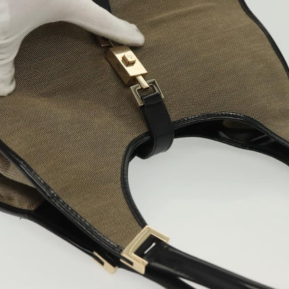 Gucci Jackie Original Shoulder Bag Leather Leather, BEIGE, CANVAS, Shoulder bag
