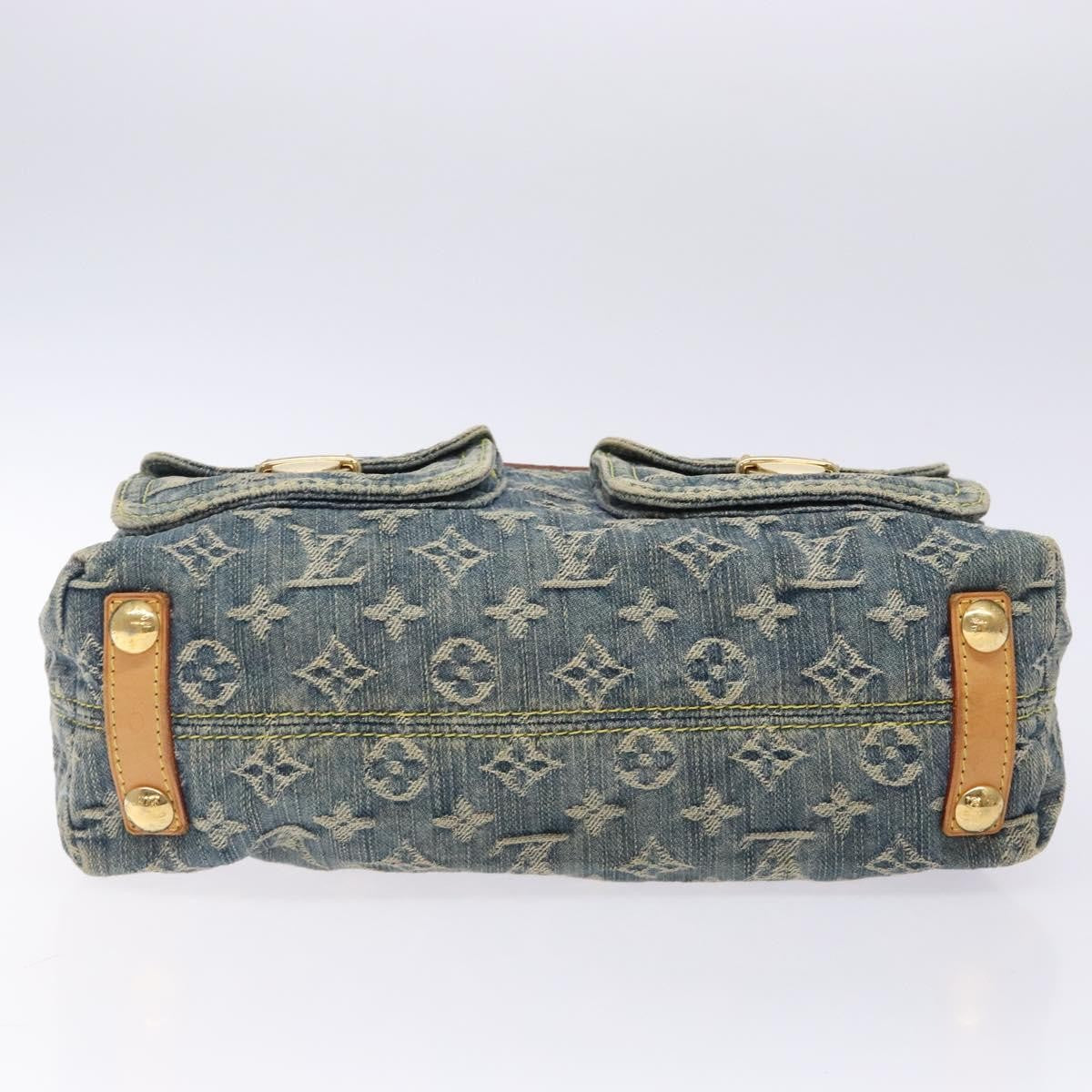 Louis Vuitton Baggy Handbag Denim, BLUE, DENIM_JEANS, Handbag