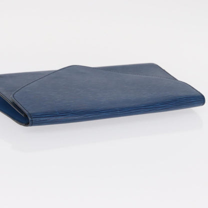 Louis Vuitton Art Deco Clutch Epi Leather, BLUE, LEATHER, Clutche & pouche