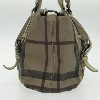 Burberry Nova Check Handbag Nova Check Canvas and leather, BEIGE, CANVAS, Handbag