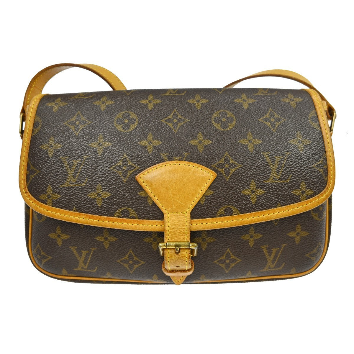 Louis Vuitton Sologne Handbag Monogram Canvas, Brown, Canvas, Shoulder Bag