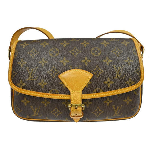 Louis Vuitton Sologne Handbag Monogram Canvas, Brown, Canvas, Shoulder Bag