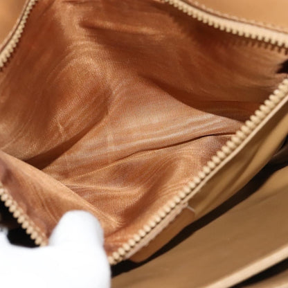 Celine Macadam Shoulder Bag PVC Leather, BEIGE, CANVAS, Shoulder bag