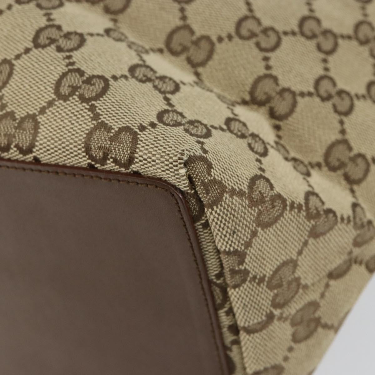 Gucci Vintage Bucket Shopping Tote GG Canvas, BEIGE, CANVAS, Tote bag