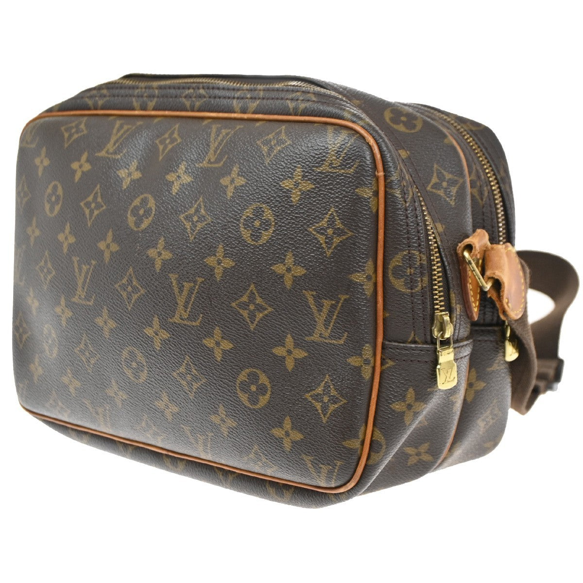 Louis Vuitton Reporter Bag Monogram Canvas, BROWN, CANVAS, Shoulder bag