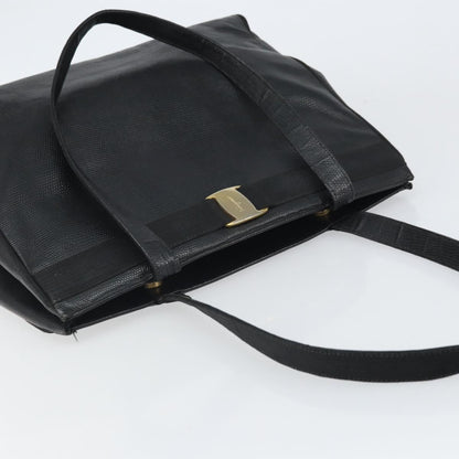 Salvatore Ferragamo Vala tote Leather, BLACK, LEATHER, Shoulder bag