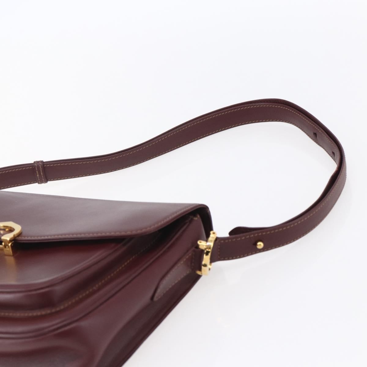 cartier Must de Cartier Shoulder Bag Leather, BURGUNDY, LEATHER, Shoulder bag