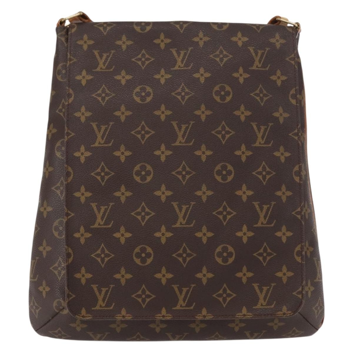 Louis Vuitton Musette Salsa Handbag Monogram Canvas, BROWN, CANVAS, Shoulder bag