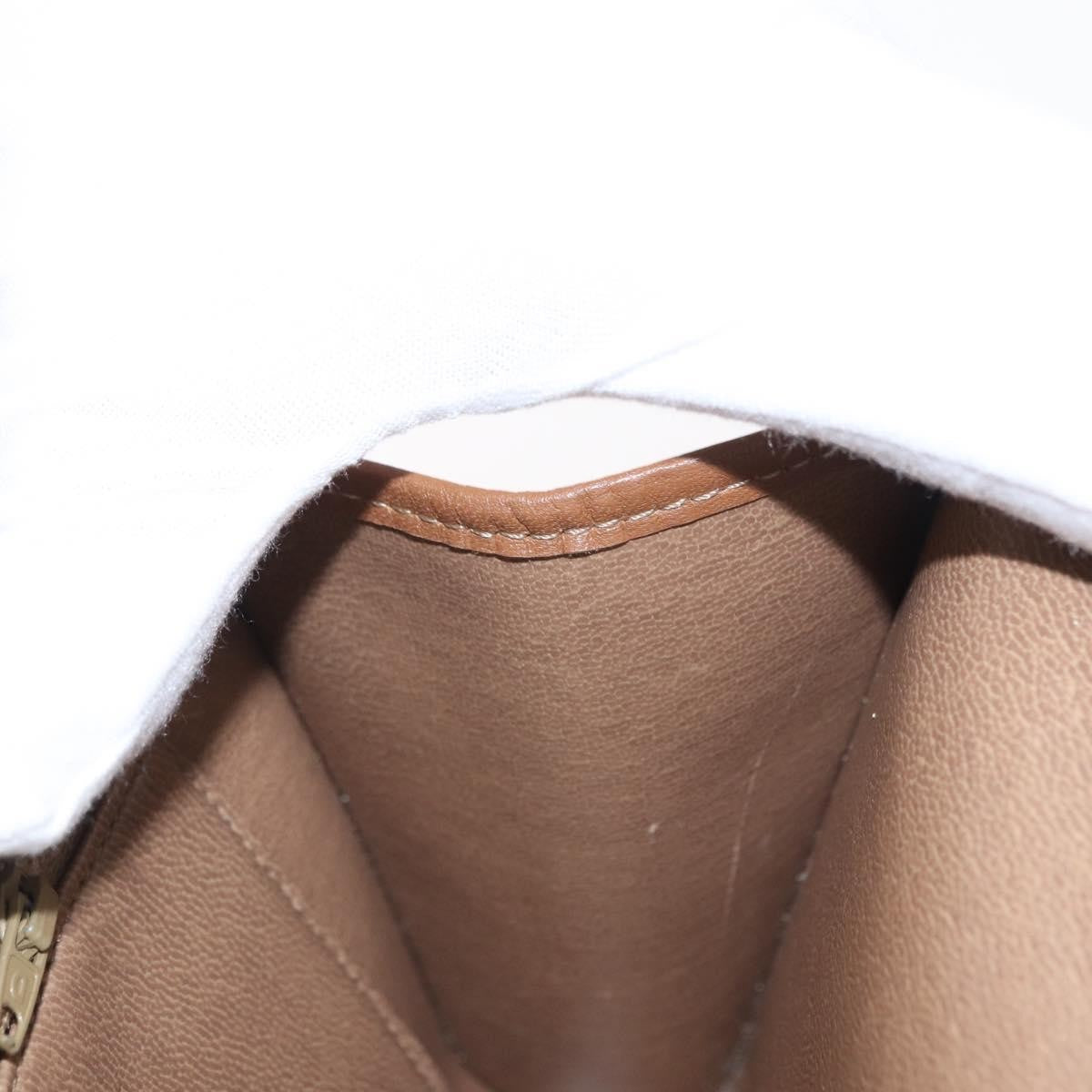 Christian Dior Vintage Honeycomb Flap Crossbody Bag Coated Canvas, BEIGE, CANVAS, Shoulder bag