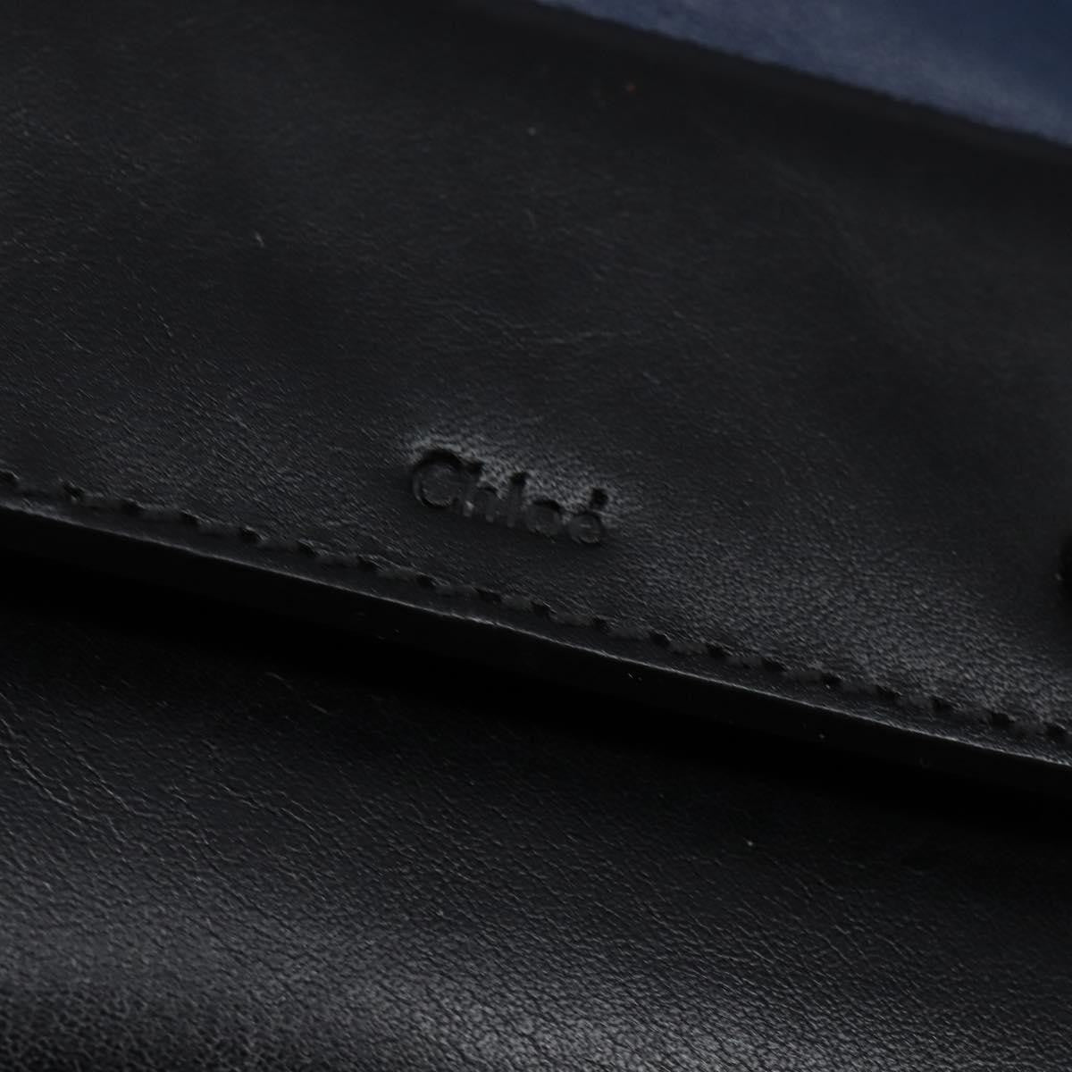 Chloe Alice Satchel Leather, NAVY, LEATHER, Handbag