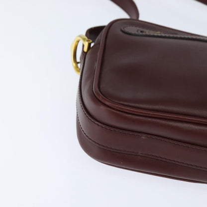 cartier Must de Cartier Shoulder Bag Leather, BURGUNDY, LEATHER, Shoulder bag