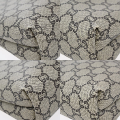 Gucci GG Plus Supreme Pouch Canvas, BROWN, PVC, Clutche & pouche