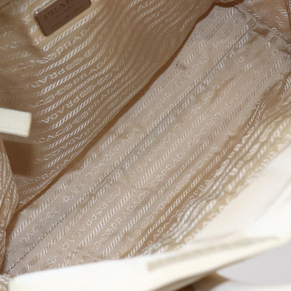 Prada Resin Handle Tote Tessuto, BEIGE, NYLON, Tote bag