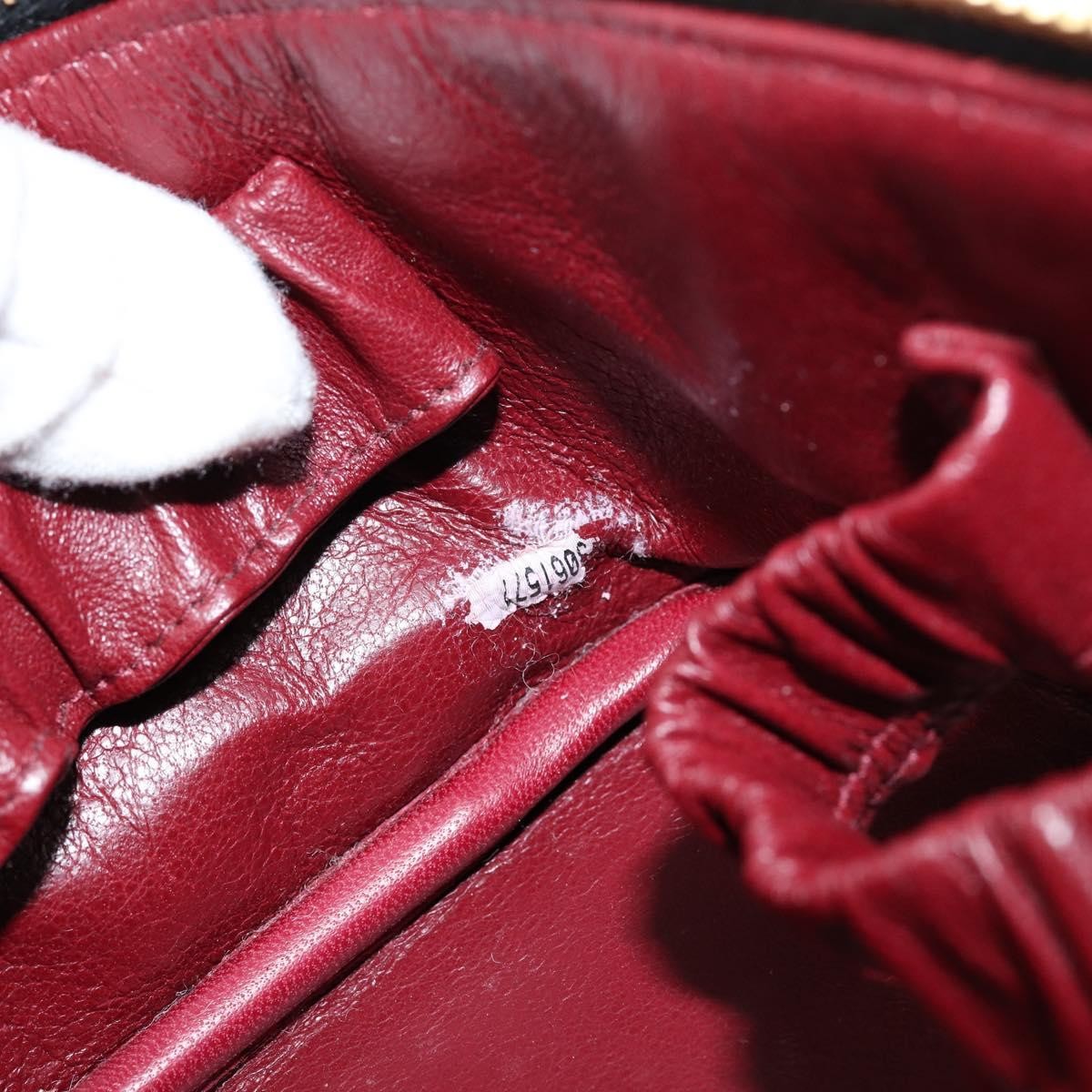 Chanel Vanity pouch Leather, BLACK, LEATHER, Toiletry Case