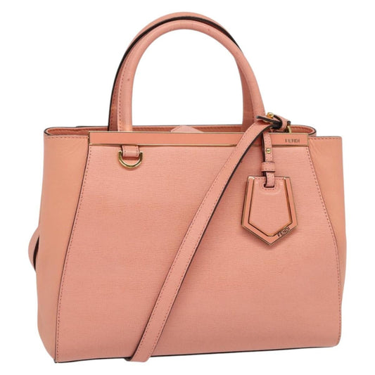 Fendi 2Jours Bag Leather, PINK, LEATHER, Handbag
