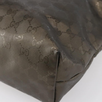 Gucci Plus Tote GG Imprime, SILVER, PVC, Tote bag