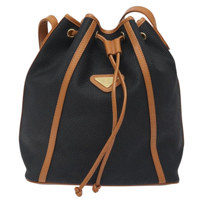 Saint Laurent Vintage Shoulder Bag Canvas, BLACK, CANVAS, Shoulder bag