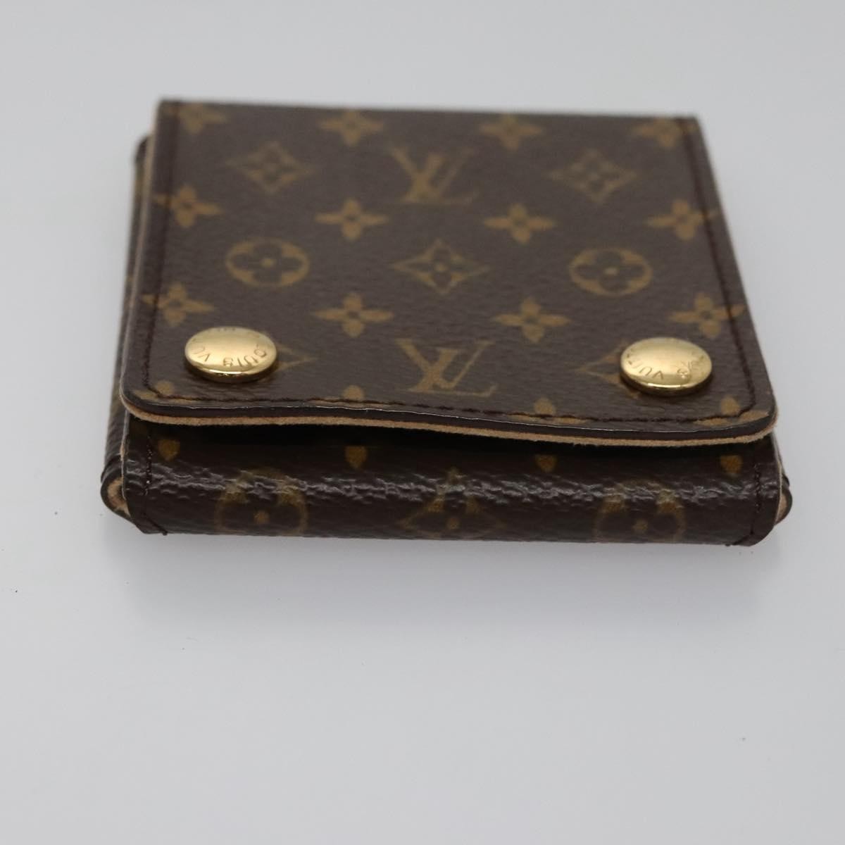 Louis Vuitton CASE JEWELRY BOX Canvas, BROWN, CANVAS, Wallets