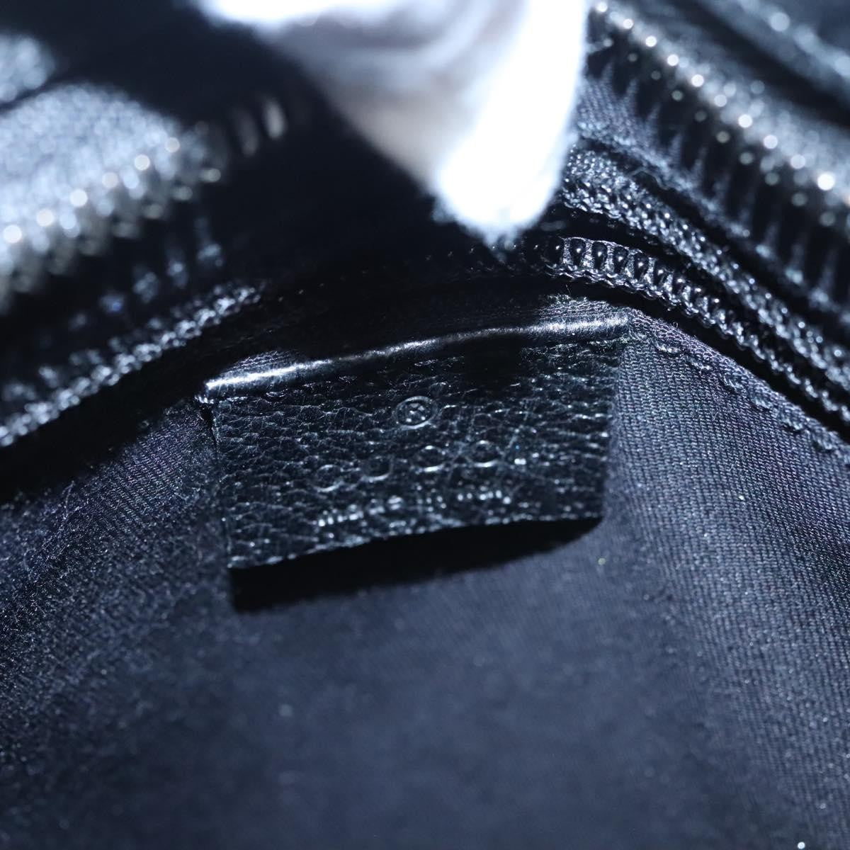 Gucci Vintage Flat Messenger Bag GG Canvas, BLACK, CANVAS, Shoulder bag