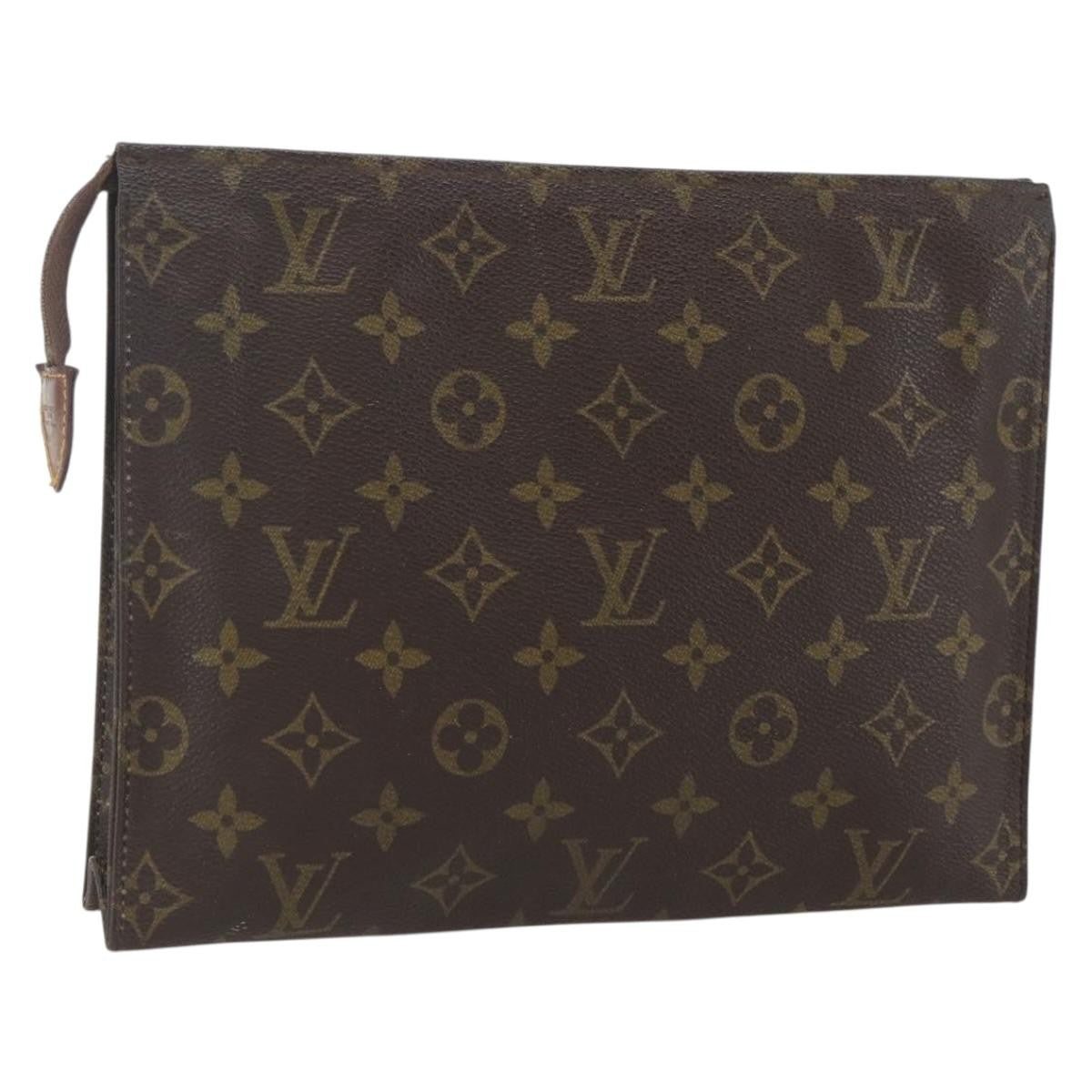Louis Vuitton Toiletry Pouch Monogram Canvas, BROWN, CANVAS, Clutche & pouche