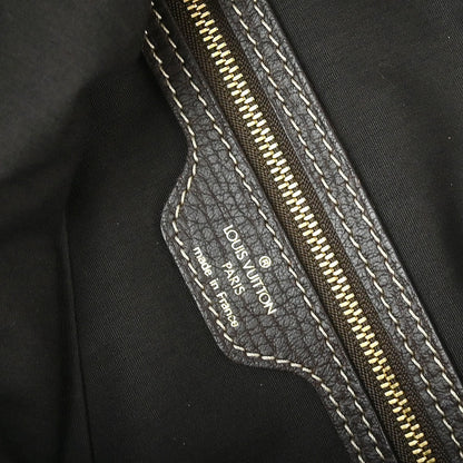 Louis Vuitton Boulogne Handbag Mini Lin, BROWN, CANVAS, Shoulder bag