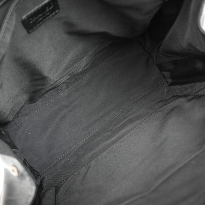 Chanel Surpique Zip Around Satchel Quilted Leather, BLACK, LEATHER, Tote bag