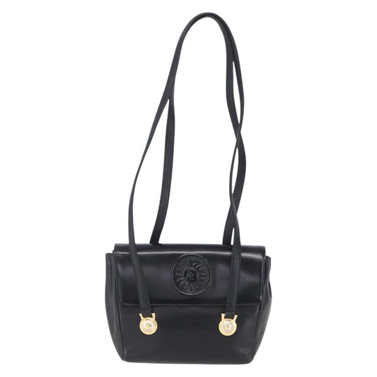 Versace Vintage Shoulder Bag Leather, BLACK, LEATHER, Shoulder bag